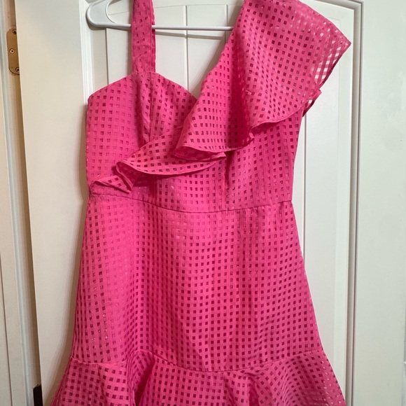 Day + Moon Dresses & Skirts - Pink One-Shoulder Mini Dress